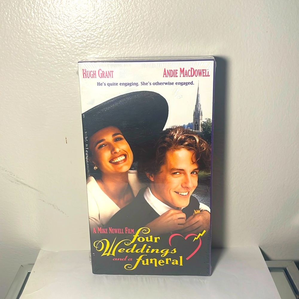 SEALED four weddings and a funeral vhs tape